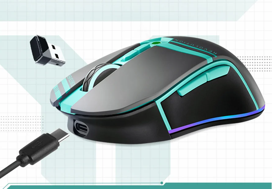 Thunderobot Dual-Modes ML703 Wireless/Wired Gaming Mouse for Computer