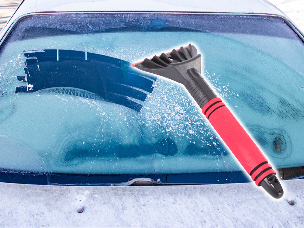 Car Window Ice and Snow Scraper, Soft Handle
