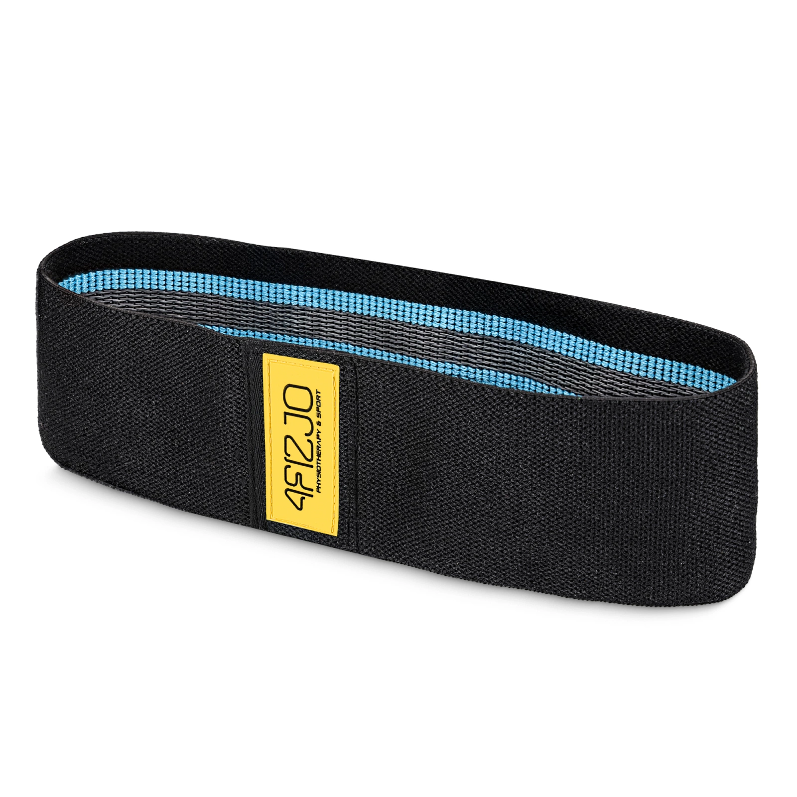 4Fizjo Hip Band Fabric Resistance Band 15-20 kg, Black/Blue