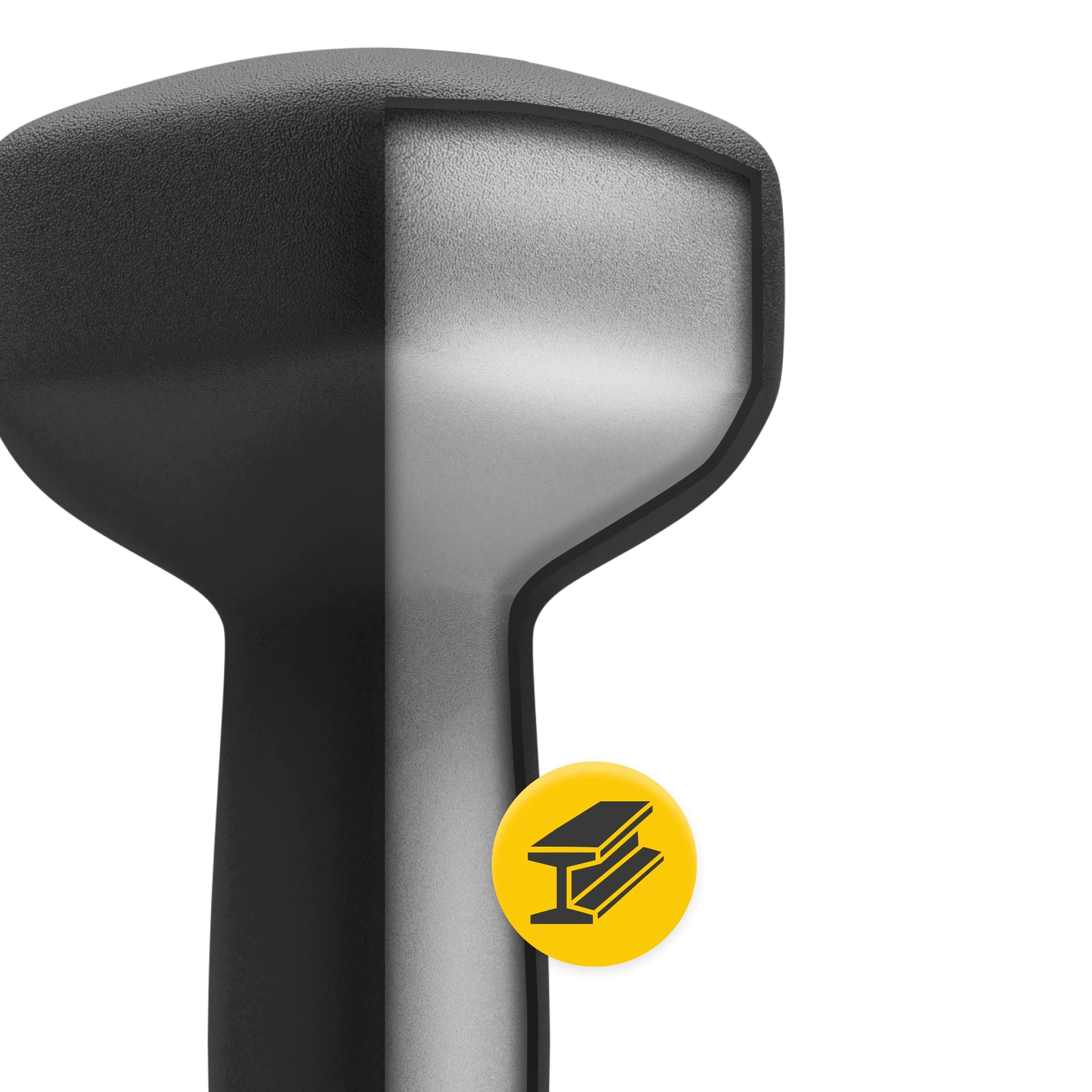 4Fizjo Classic Cast Iron Dumbbells, 2 x 4 kg, Black