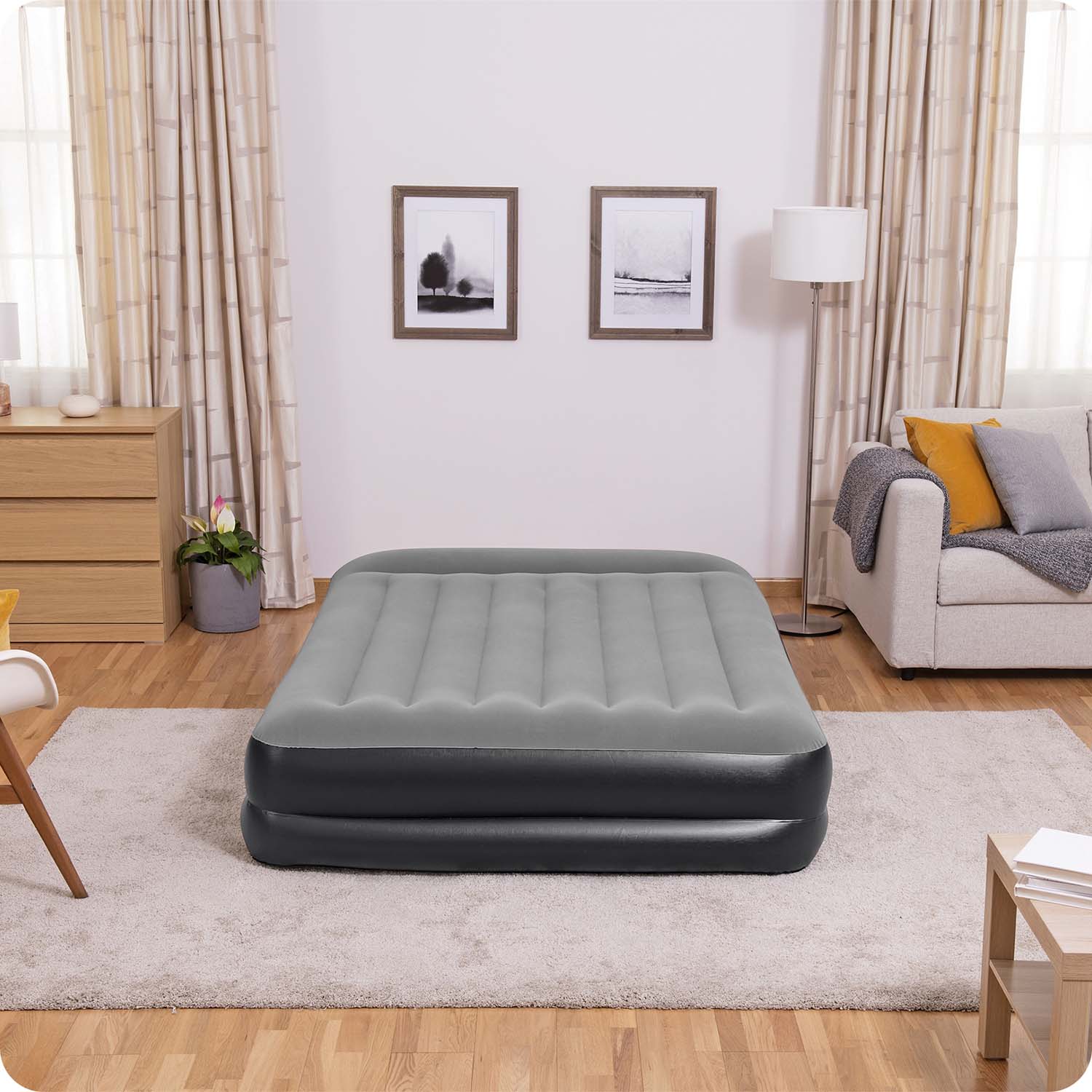 Bestway Double Air Mattress with Pump 203x152x46cm