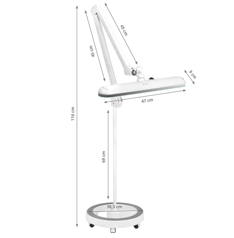 Elegante 801-l LED Beauty Lamp with Tripod, White
