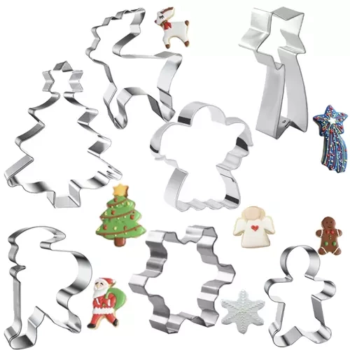 Christmas Cookie Cutter Set, 7 Pieces, Ruhhy 20423