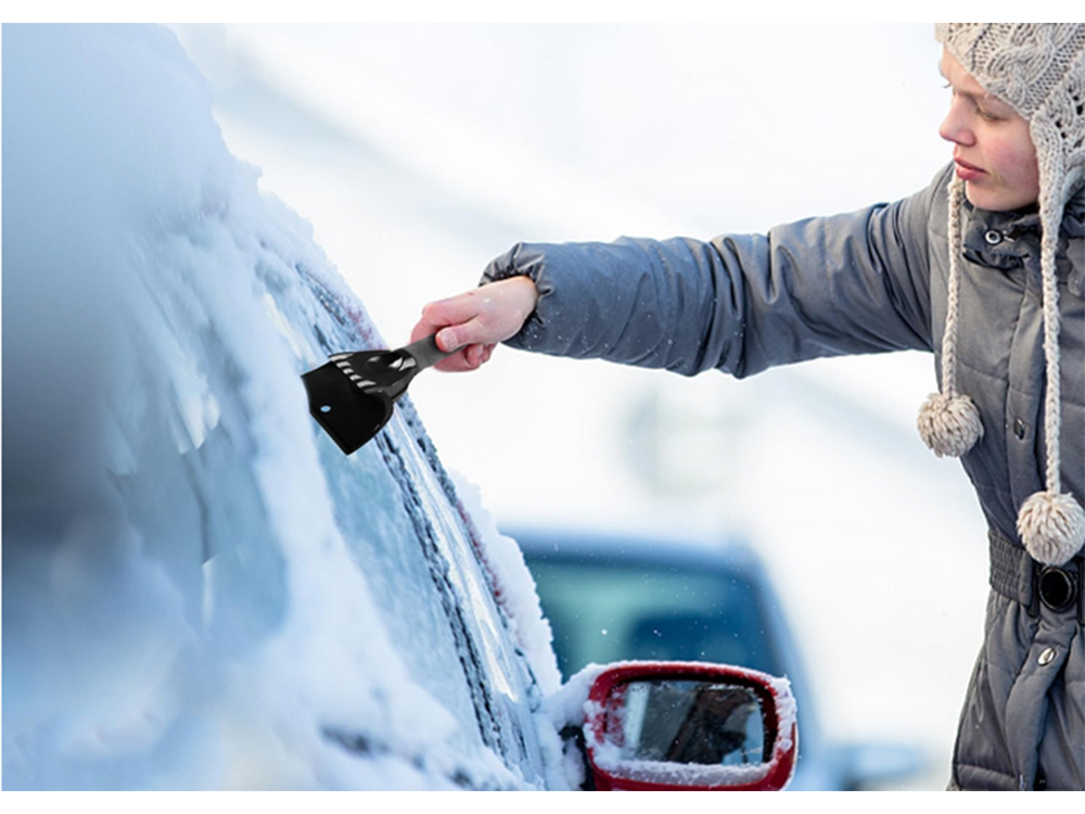 Plastic Car Window Ice and Frost Scraper, Mixed Colors