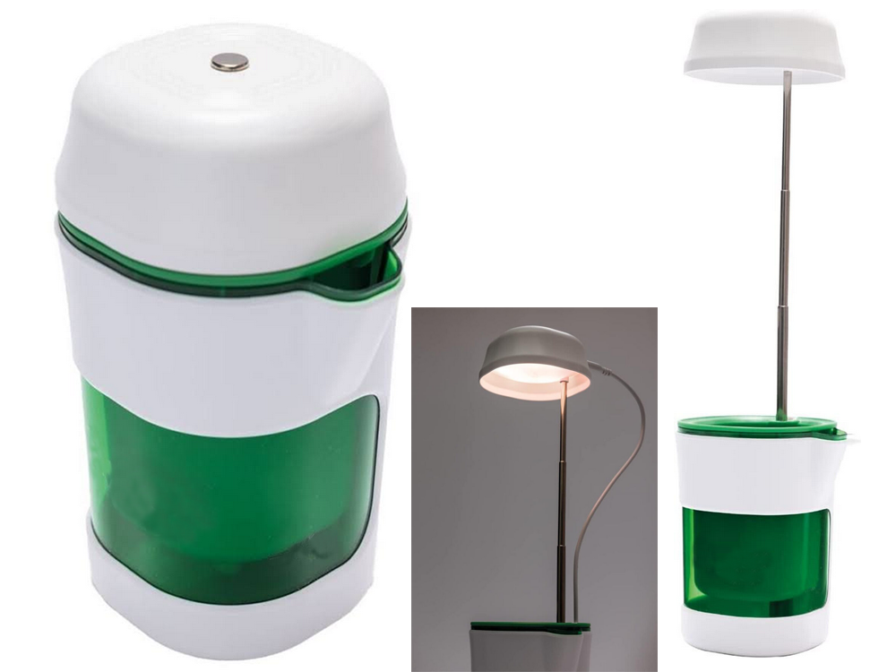 LED lempa augalams su savaiminio laistymo vazonu, 5W, balta