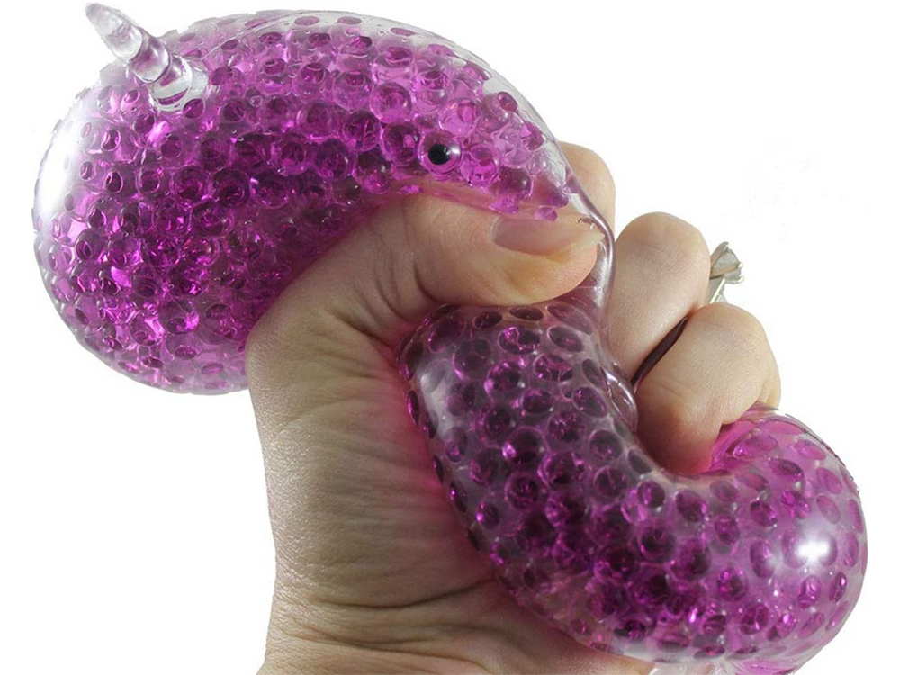 Anti-Stress Gel Sensory Ball Squishy Dolphin, purple