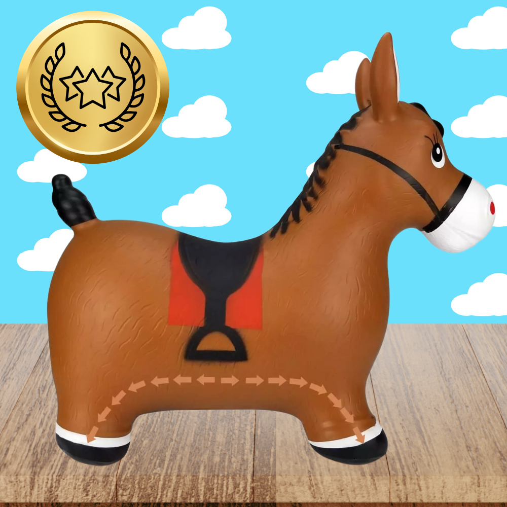 Kids Rubber Bouncing Jumping Inflatable Toy Donkey (with a pump)