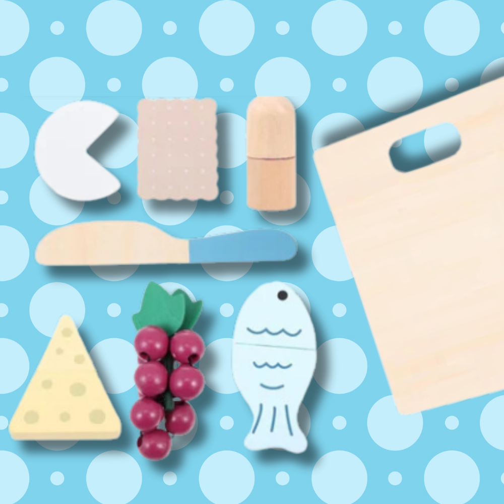 Bakalu Wooden Food Cutting Play Set for Kids