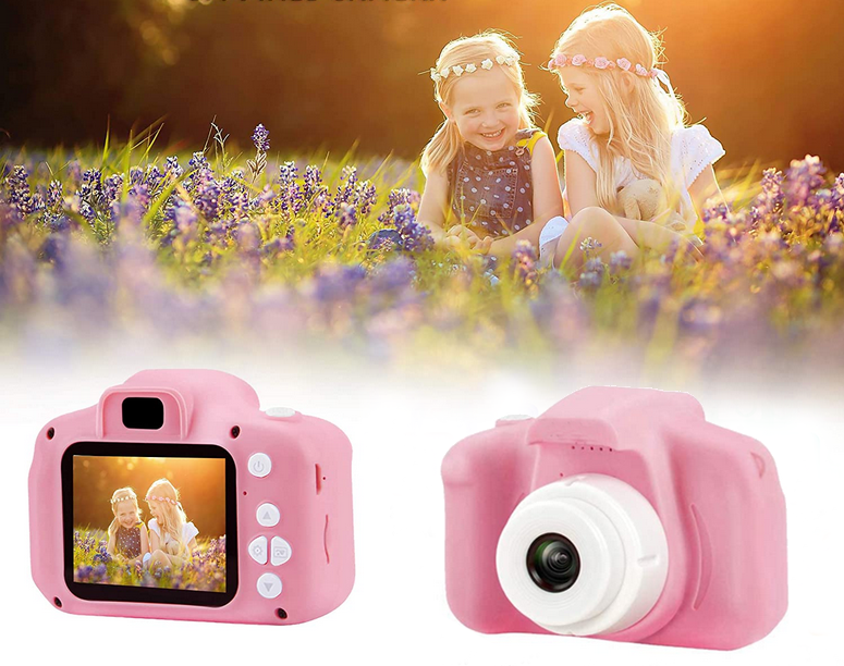 Children HD 1080P Mini Digital Camera with Games Unicorn, Pink