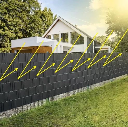 PVC tvoros juosta balkonui ir terasai, 19cm x 35m, antracito spalvos
