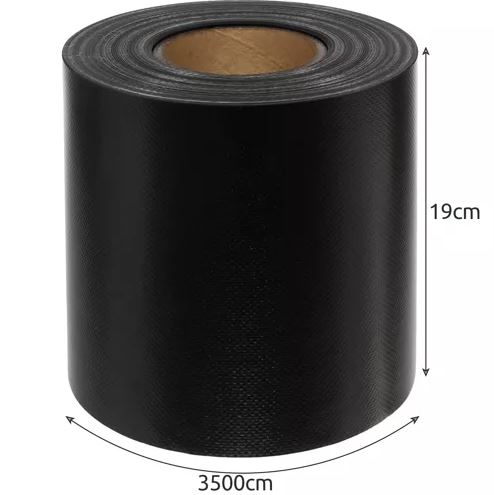 PVC tvoros juosta balkonui ir terasai, 19cm x 35m, antracito spalvos