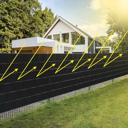 Gardlov Fence Tape 19 cm x 35 m, 630 g/m2, Black