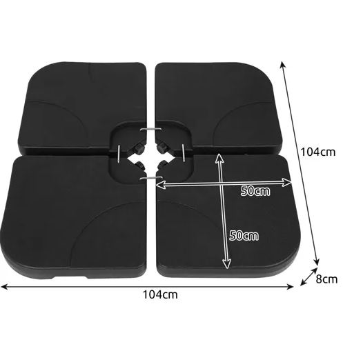 Gardlov skėčio pagrindas 107927, juodas