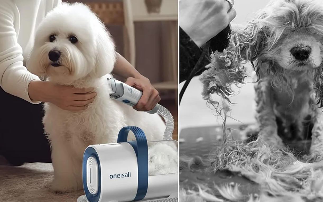 Oneisall LM2 Pet Grooming Kit with Vacuum Cleaner
