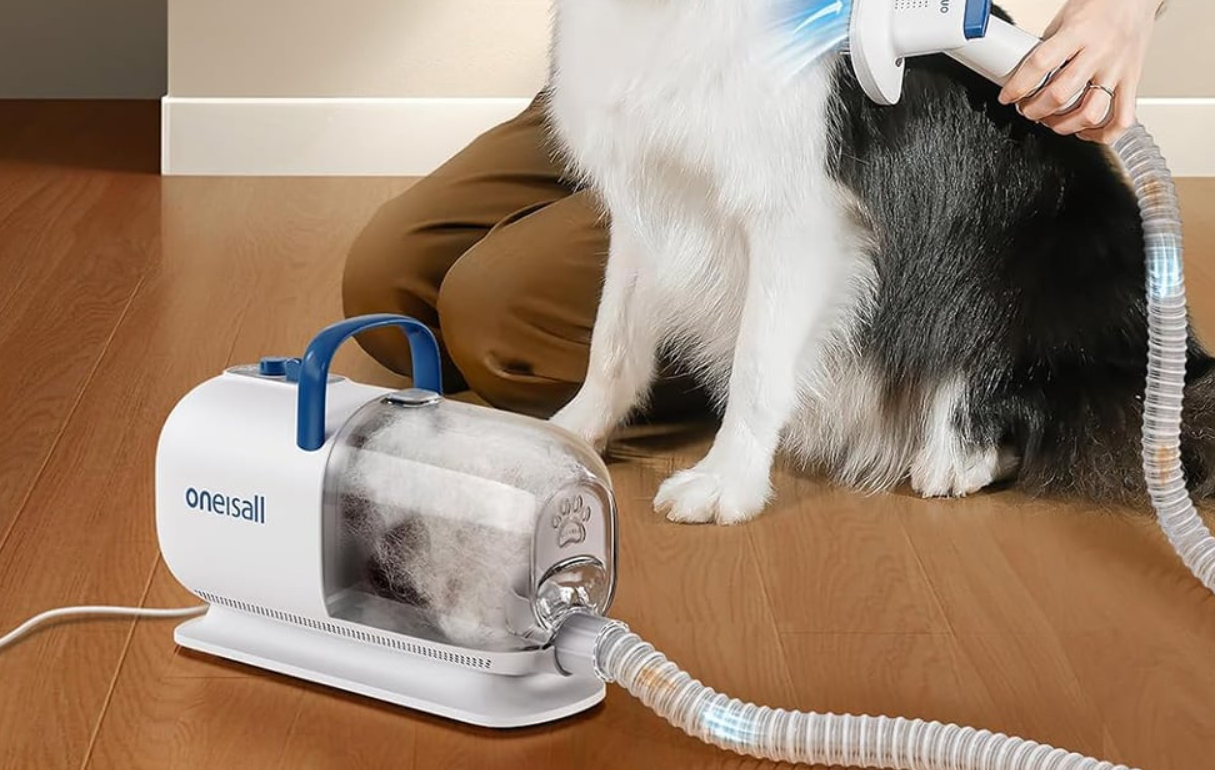 Oneisall BM1 Pet Fur Care Vacuum and Dryer Kit, White