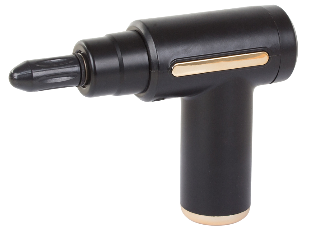 Relaxing Muscle Massager Gun with 4 Nozzles Wireless Massage Device, Black