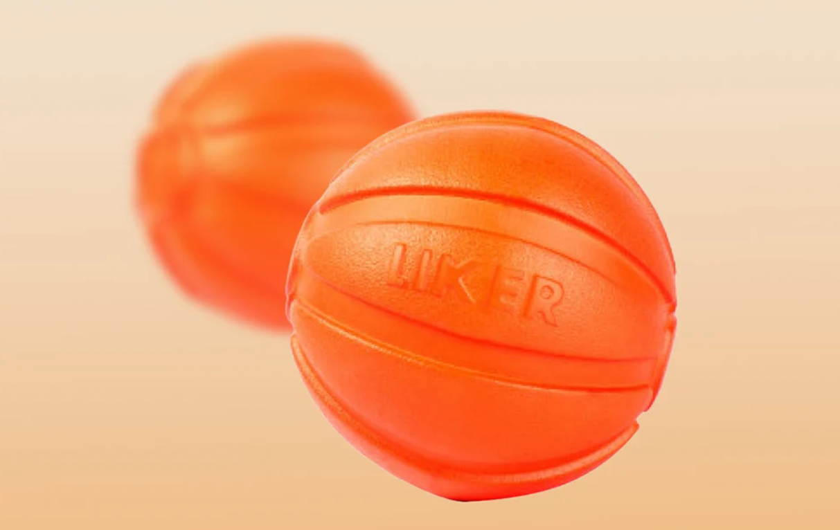 Rubber Ball Interactive Chew Toy for Dogs, Liker 5 Waudog